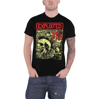 The Exploited Punks Not Dead Tricou cu Logo Cap de Schelet - Punk The Exploited Punks Not Dead Tricou cu Logo Cap de Schelet - Punk