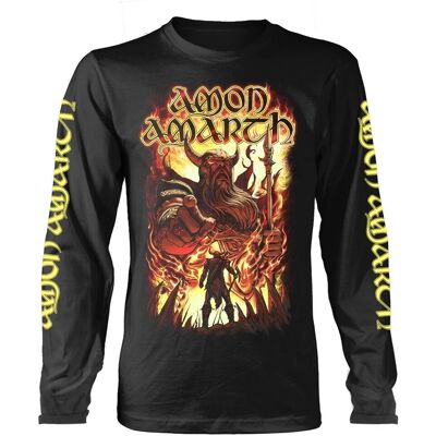 Amon Amarth Oden Vill Ha Ditt Logo Svart Långärmad T-Shirt - Kläder Amon Amarth Oden Vill Ha Ditt Logo Svart Långärmad T-Shirt - Kläder