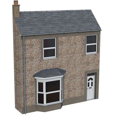 BACHMANN - Scenecraft Low Relief Pebble Dash Terrace House BACHMANN - Scenecraft Low Relief Pebble Dash Terrace House