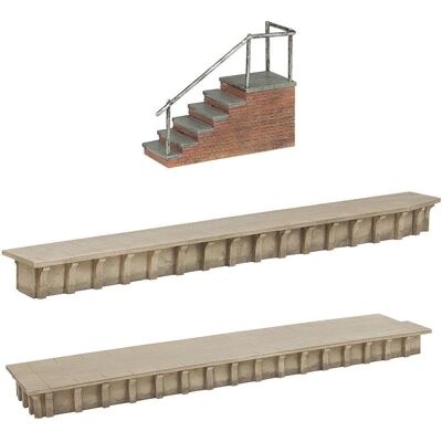 BACHMANN - Wigmore Halt - Concrete - Platform - Rail accessory BACHMANN - Wigmore Halt - Concrete - Platform - Rail accessory