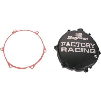 Boyesen Factory Racing Black Clutch Cover Boyesen Factory Racing Black Clutch Cover