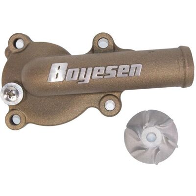 Boyesen Magnesium Water Pump Cover and Impeller Kit - Kawasaki KX 250 X Cross Country Boyesen Magnesium Water Pump Cover and Impeller Kit - Kawasaki KX 250 X Cross Country