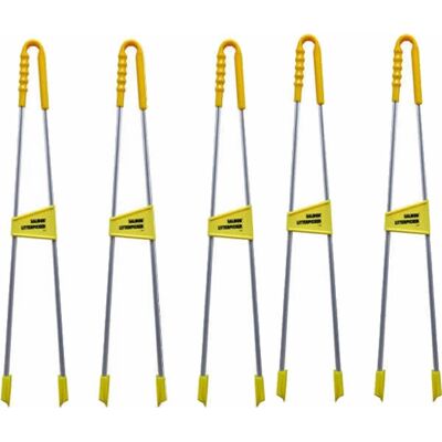 Hill Brush Litter Picker - Straight Handle - 35" - Durable Hill Brush Litter Picker - Straight Handle - 35" - Durable