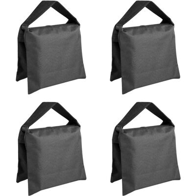 NEEWER Sacchi di sabbia pesanti per fotografia - 4 pezzi, Nero NEEWER Sacchi di sabbia pesanti per fotografia - 4 pezzi, Nero