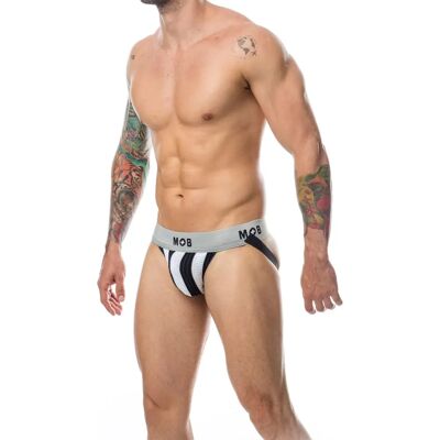 MOB Eroticwear Bianco Nero XXL - Abbigliamento Erotico MOB Eroticwear Bianco Nero XXL - Abbigliamento Erotico