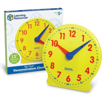 Learning Resources Learning Clock - 12 Hour Analog Teaching Clock for Preschool Learning Resources Learning Clock - 12 Hour Analog Teaching Clock for Preschool