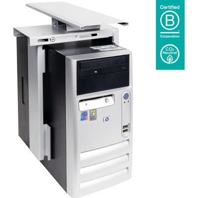 Supporto CPU Argento Dataflex - Regolabile & Rotabile Supporto CPU Argento Dataflex - Regolabile & Rotabile