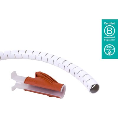 Accessoire câble Dataflex - Revêtement flexible, 3000mm, Blanc Accessoire câble Dataflex - Revêtement flexible, 3000mm, Blanc