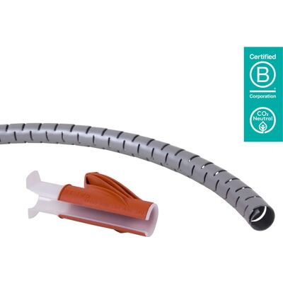 Dataflex Silber Flexibler Kabelschutz - Kabelmanagementsystem Dataflex Silber Flexibler Kabelschutz - Kabelmanagementsystem