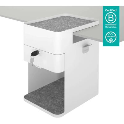 Dataflex Bento 500 Weiß Stahl Schreibtischschubladen-Organizer - Schreibtischtyp Dataflex Bento 500 Weiß Stahl Schreibtischschubladen-Organizer - Schreibtischtyp