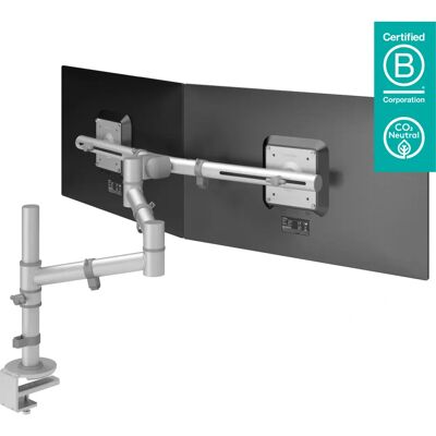 Dataflex Viewgo Monitorarm - Silber, 27" Doppelmonitorhalter Dataflex Viewgo Monitorarm - Silber, 27" Doppelmonitorhalter