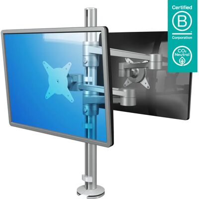 Dataflex Viewlite Monitorarm - Doppelmonitor, Silber - Monitor Typ Dataflex Viewlite Monitorarm - Doppelmonitor, Silber - Monitor Typ