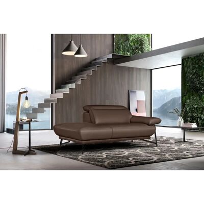 EGOITALIANO Anais Ledercornersofa - Hoher Sitzkomfort, Linke Ottomane EGOITALIANO Anais Ledercornersofa - Hoher Sitzkomfort, Linke Ottomane