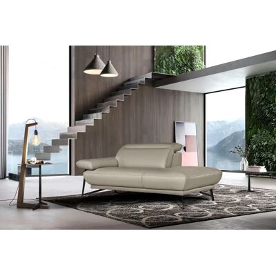 EGOITALIANO Anais Modern Ledersofa mit Verstellbarem Kopfteil - Sofa EGOITALIANO Anais Modern Ledersofa mit Verstellbarem Kopfteil - Sofa