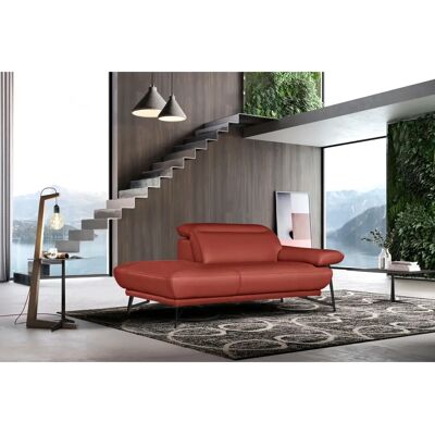 EGOITALIANO Anais Modernes Ledersofa-Set - Sofa und Ottomane EGOITALIANO Anais Modernes Ledersofa-Set - Sofa und Ottomane