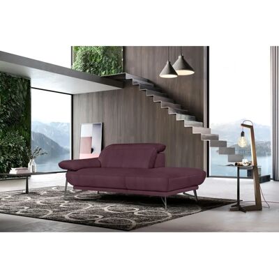EGOITALIANO Anais 2-teiliges Polstergarnitur - Sofa, Ottomane, Microfaser, Lila EGOITALIANO Anais 2-teiliges Polstergarnitur - Sofa, Ottomane, Microfaser, Lila