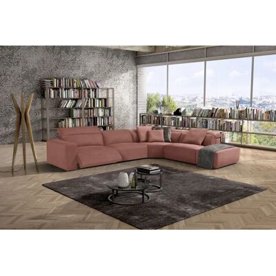EGOITALIANO Beverly - cedarbraun - BLUSH Mikrofasern - Rechts Ottomane - Sofa EGOITALIANO Beverly - cedarbraun - BLUSH Mikrofasern - Rechts Ottomane - Sofa