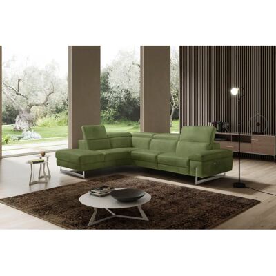EGOITALIANO Candice Großer Grüner Ecksofa mit Relaxfunktion EGOITALIANO Candice Großer Grüner Ecksofa mit Relaxfunktion