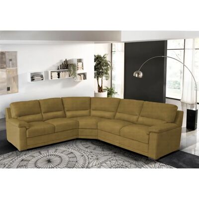 EGOITALIANO Doris - Modernes Microfaser Ecksofa in Gelb - Sofa EGOITALIANO Doris - Modernes Microfaser Ecksofa in Gelb - Sofa
