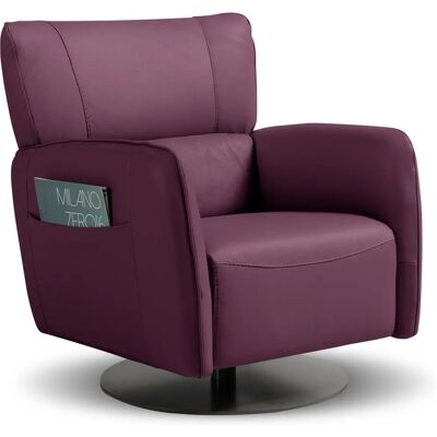 EGOITALIANO Honey Kirschrot Leder Sessel - Sessel EGOITALIANO Honey Kirschrot Leder Sessel - Sessel