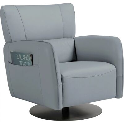 EGOITALIANO Honey Blau Leder Sessel - Armchair EGOITALIANO Honey Blau Leder Sessel - Armchair