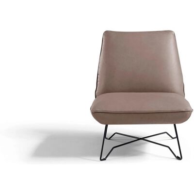 EGOITALIANO Lia Loungesessel - Leder, Beige, 62x73x79cm - Lounge Chair EGOITALIANO Lia Loungesessel - Leder, Beige, 62x73x79cm - Lounge Chair