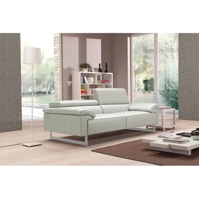 EGOITALIANO Malika 2,5-Sitzer Sofa - Italienisches Leder, Grau EGOITALIANO Malika 2,5-Sitzer Sofa - Italienisches Leder, Grau
