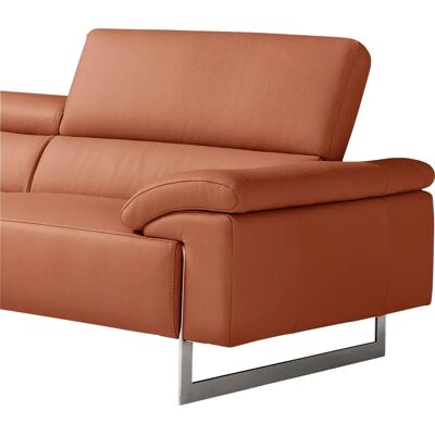 EGOITALIANO Malika Leder Ecksofa - Kopfteilverstellung, Ottomane links EGOITALIANO Malika Leder Ecksofa - Kopfteilverstellung, Ottomane links