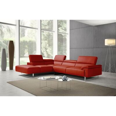 EGOITALIANO Malika - Leder Ecksofa mit Kopfteilverstellung EGOITALIANO Malika - Leder Ecksofa mit Kopfteilverstellung
