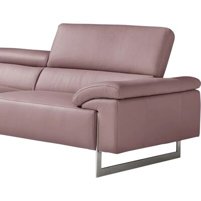 EGOITALIANO Malika Ecksofa - Beige, Leder BULL, Ottomane links, mit Kopfteil EGOITALIANO Malika Ecksofa - Beige, Leder BULL, Ottomane links, mit Kopfteil