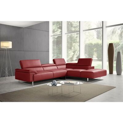 EGOITALIANO Malika Burgunder Leder Ecksofa - Sofa EGOITALIANO Malika Burgunder Leder Ecksofa - Sofa