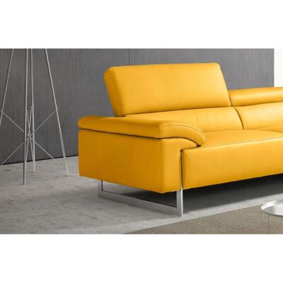 EGOITALIANO Malika Leder Ecksofa - Ottomane rechts, Kopfteil, 4-Sitzer EGOITALIANO Malika Leder Ecksofa - Ottomane rechts, Kopfteil, 4-Sitzer