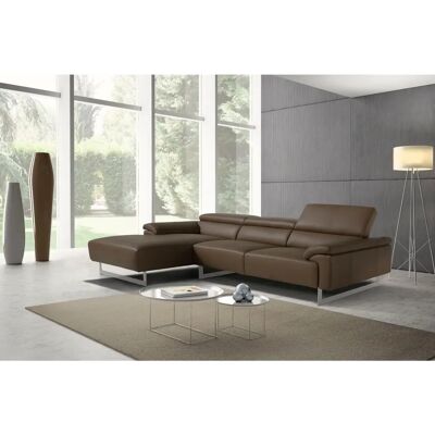 EGOITALIANO Malika L-Form Couch - Echtes Leder - Made in Italy EGOITALIANO Malika L-Form Couch - Echtes Leder - Made in Italy