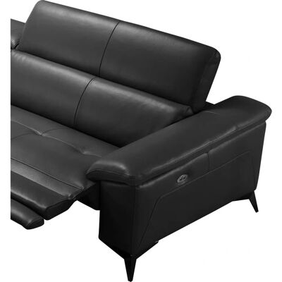 EGOITALIANO Martine Ecksofa aus Leder - Elektrische Relaxfunktion, Linke Ottomane EGOITALIANO Martine Ecksofa aus Leder - Elektrische Relaxfunktion, Linke Ottomane