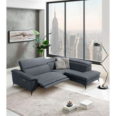 EGOITALIANO Martine Sofa - Dunkelgrau, Microfaser, Elektrisch - Sofa EGOITALIANO Martine Sofa - Dunkelgrau, Microfaser, Elektrisch - Sofa