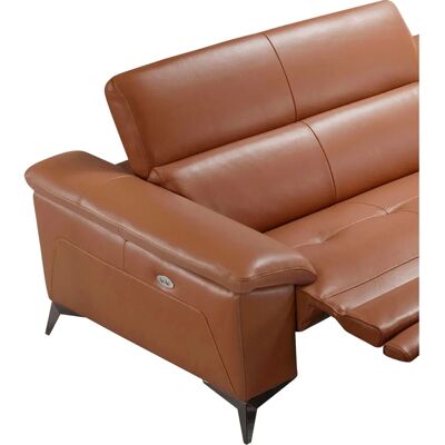 EGOITALIANO Martine Ledersofa - Elektrische Relaxfunktion - Ottomane rechts EGOITALIANO Martine Ledersofa - Elektrische Relaxfunktion - Ottomane rechts
