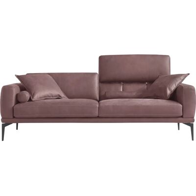 EGOITALIANO Masu 2,5-Sitzer Pink Ledersofa mit Rückenfunktion EGOITALIANO Masu 2,5-Sitzer Pink Ledersofa mit Rückenfunktion
