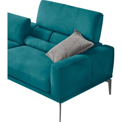 EGOITALIANO Masu Teal Microfaser Recamiere Links - Sofa EGOITALIANO Masu Teal Microfaser Recamiere Links - Sofa