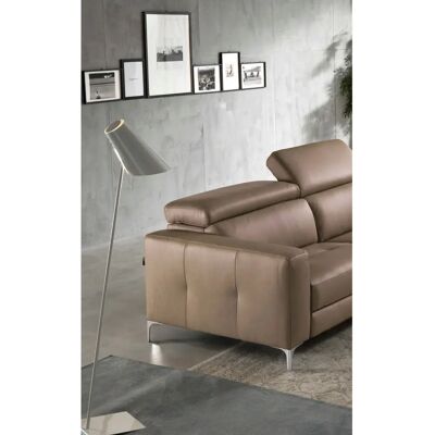 EGOITALIANO Matt Beiges L-Form Leder-Couch - Sofa EGOITALIANO Matt Beiges L-Form Leder-Couch - Sofa