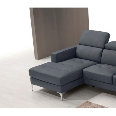 EGOITALIANO Matt Charcoal L-Form Sofa EGOITALIANO Matt Charcoal L-Form Sofa