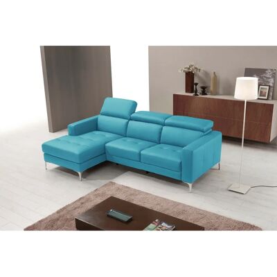 EGOITALIANO Modell - Türkis Ecksofa mit Recamiere links - Ecksofa EGOITALIANO Modell - Türkis Ecksofa mit Recamiere links - Ecksofa