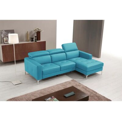EGOITALIANO Matt L-Form Sofa - Leder, Türkis EGOITALIANO Matt L-Form Sofa - Leder, Türkis