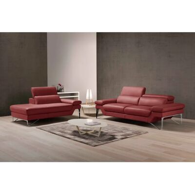 EGOITALIANO Princess Burgunder Leder Polstergarnitur - Sofa Set EGOITALIANO Princess Burgunder Leder Polstergarnitur - Sofa Set