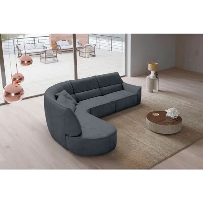 EGOITALIANO Puffy Mikrofaser Sofa - 330x88x205 cm - Grau EGOITALIANO Puffy Mikrofaser Sofa - 330x88x205 cm - Grau