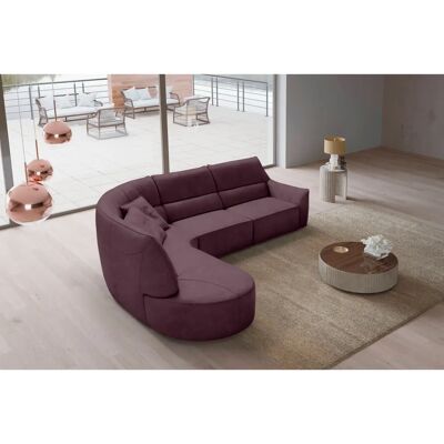 EGOITALIANO Puffy Lila Sofa - Mikrofaser, Ottomane links - Sofa EGOITALIANO Puffy Lila Sofa - Mikrofaser, Ottomane links - Sofa