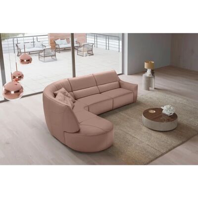 EGOITALIANO Puffy Sofa - Rosa, 330cm, Leder EGOITALIANO Puffy Sofa - Rosa, 330cm, Leder