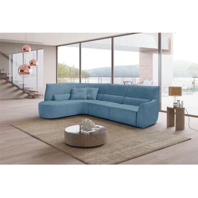 EGOITALIANO Puffy Blau Couch - 330x88x205cm - Modernes Design EGOITALIANO Puffy Blau Couch - 330x88x205cm - Modernes Design