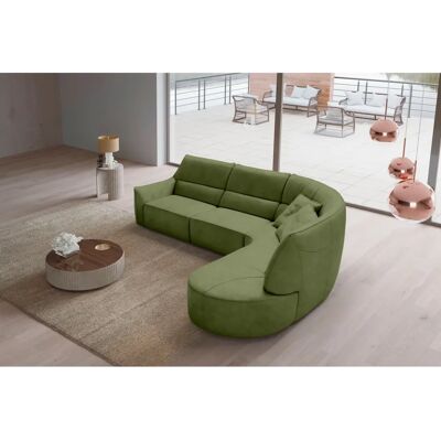 EGOITALIANO Puffy Grünes Microfaser Sofa - Sofa EGOITALIANO Puffy Grünes Microfaser Sofa - Sofa