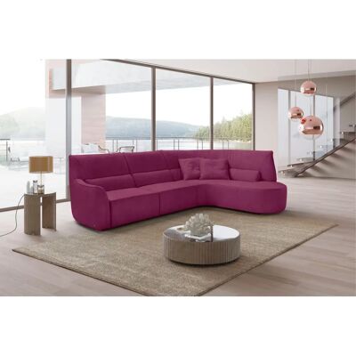 EGOITALIANO Puffy Fuchsia Ecksofa - Luxus-Mikrofaser EGOITALIANO Puffy Fuchsia Ecksofa - Luxus-Mikrofaser