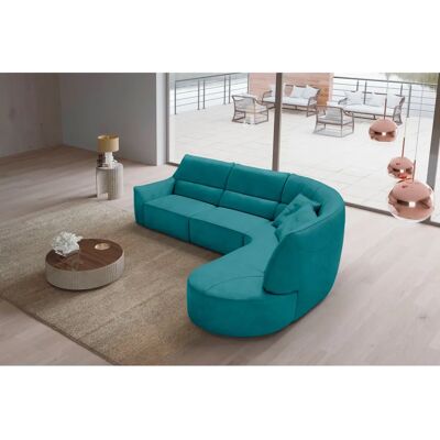 EGOITALIANO Puffy Mikrofaser Blau Relax Sofa EGOITALIANO Puffy Mikrofaser Blau Relax Sofa